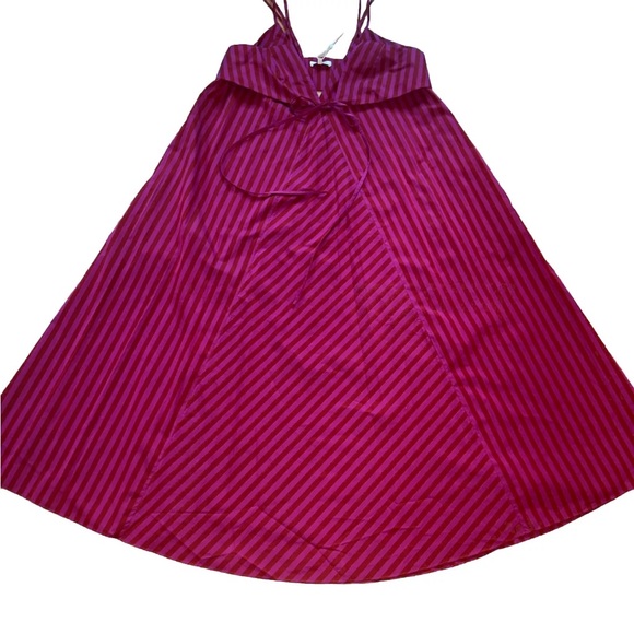 Rebecca Taylor Women's Marseille Stripe Dress HIBISCUS Size 16 NWT $395 - Picture 5 of 14